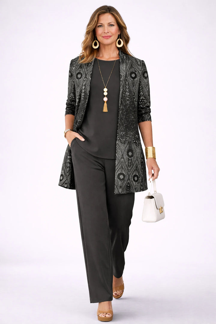 Beatrix – Black Paisley Three-Piece Set - view 2
