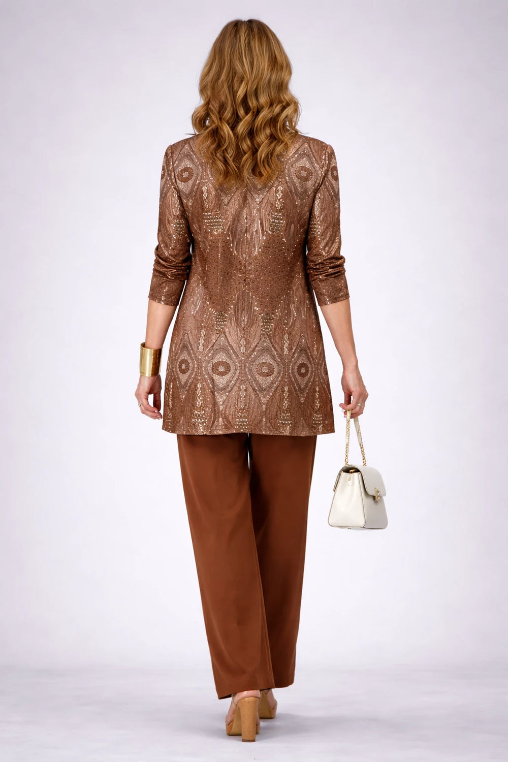 Delia – Rust Paisley Three-Piece Set - view 2