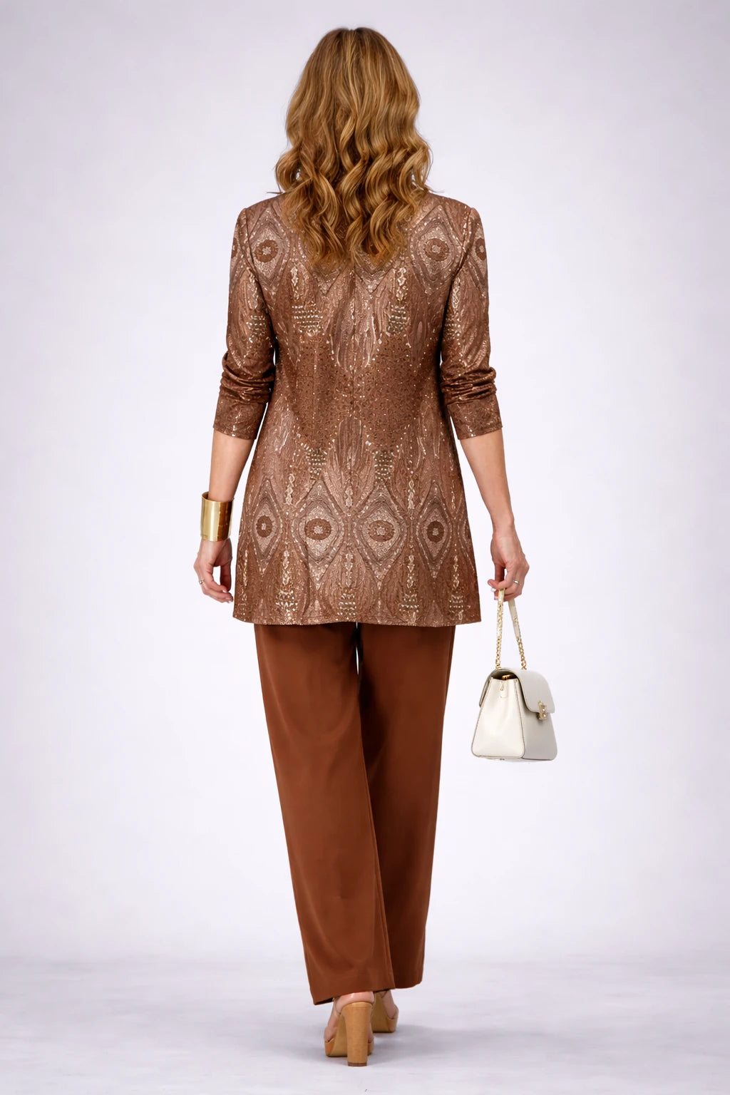 Delia – Rust Paisley Three-Piece Set - view 2