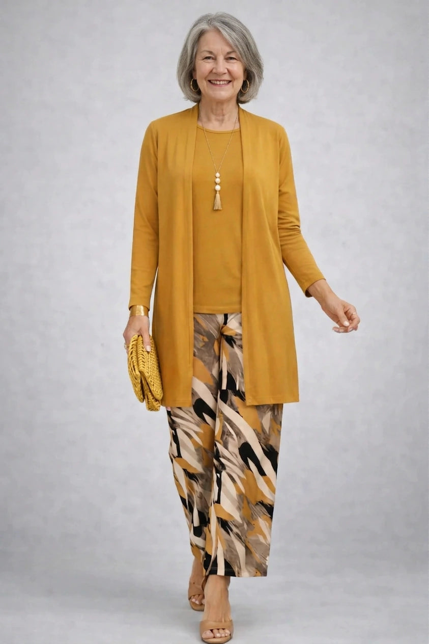 Ingrid – Mustard Three-Piece Set - view 1