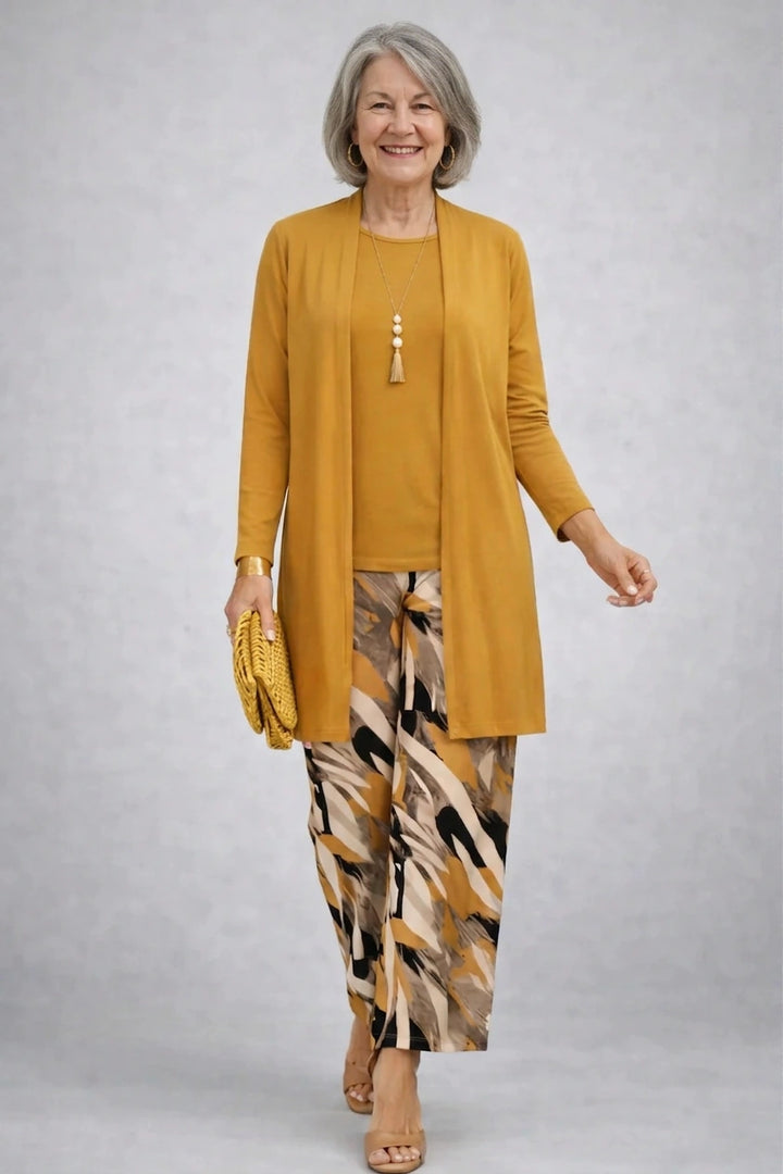 Ingrid – Mustard Three-Piece Set - view 1