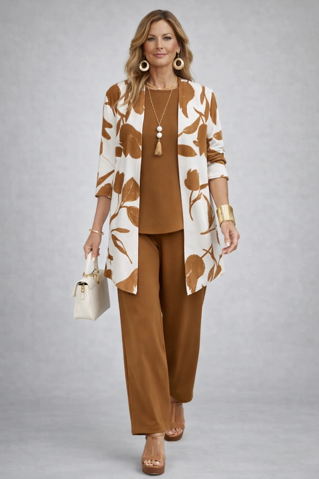 Lucinda – Caramel Leaf Three-Piece Set - view 1