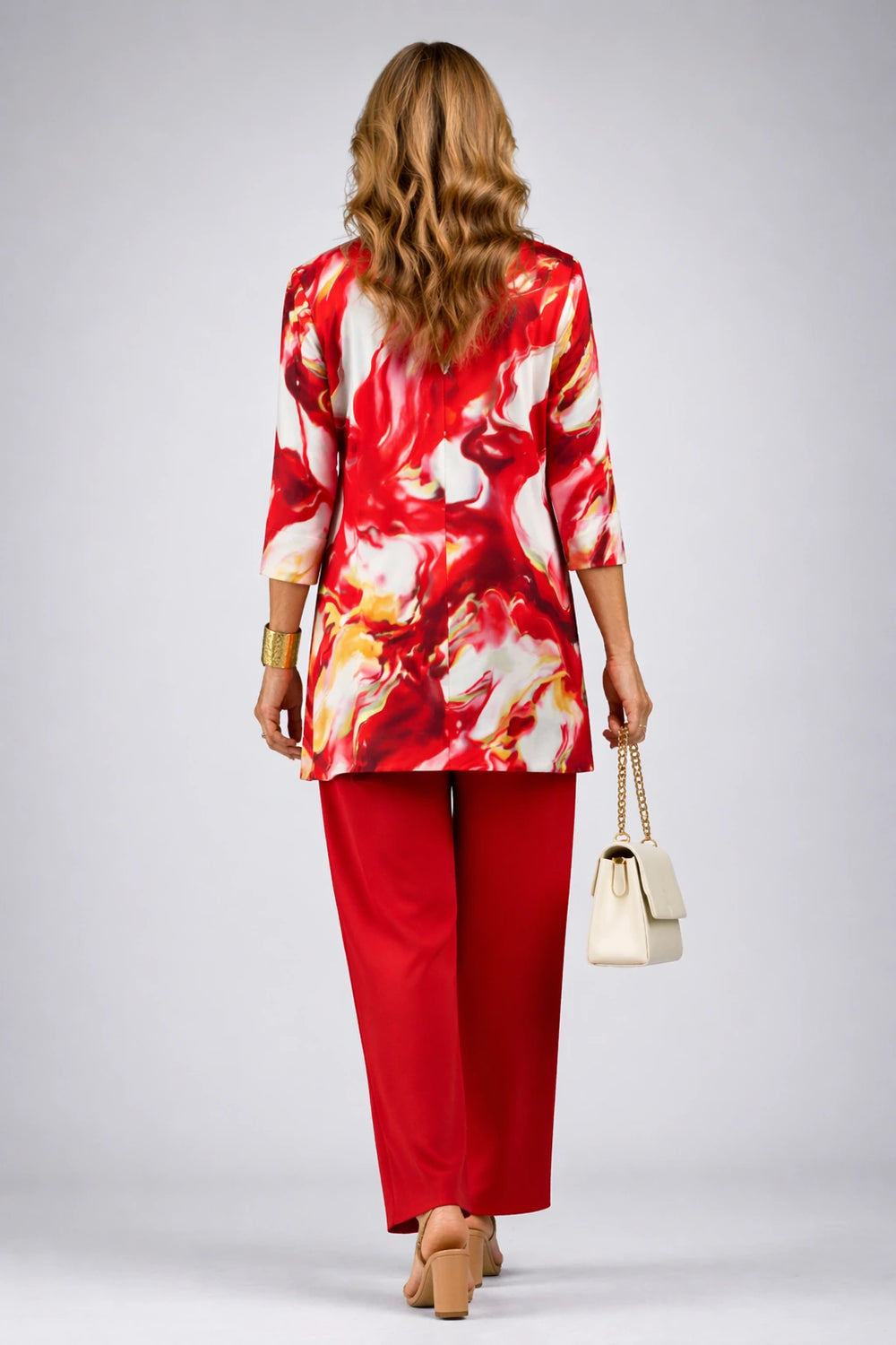 Maud – Scarlet Floral Three-Piece Set - view 2