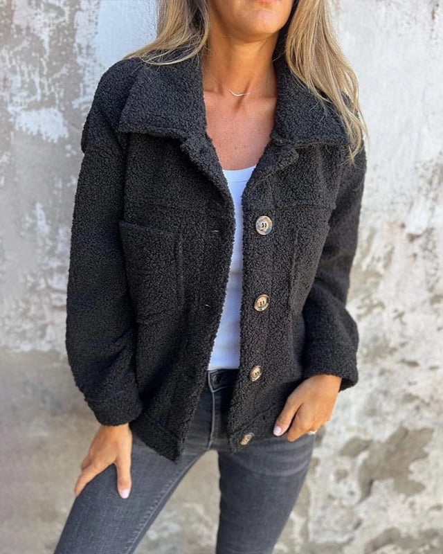 Laverinne | Stylish Cosy Jacket - Black