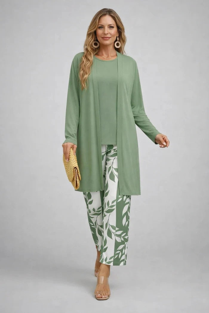 Jenilyn - Classic Elegance Three-Piece Set - Light Green