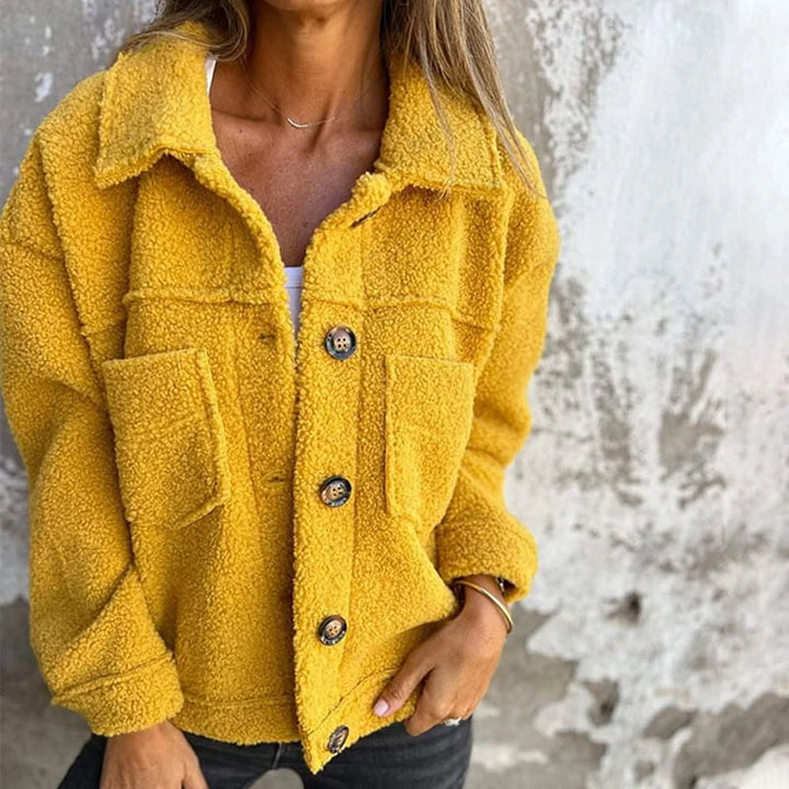 Laverinne | Stylish Cosy Jacket - Yellow
