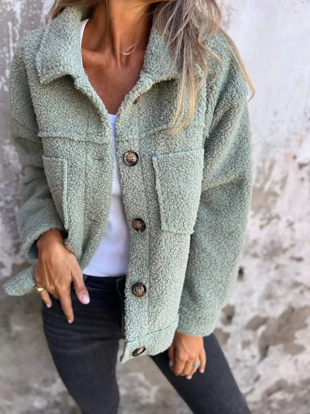 Laverinne | Stylish Cosy Jacket - Green