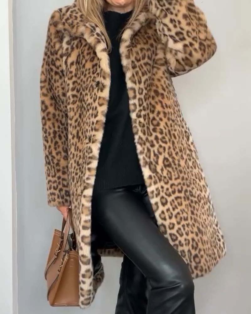 Lysandra™ - Elegant Leopard Coat
