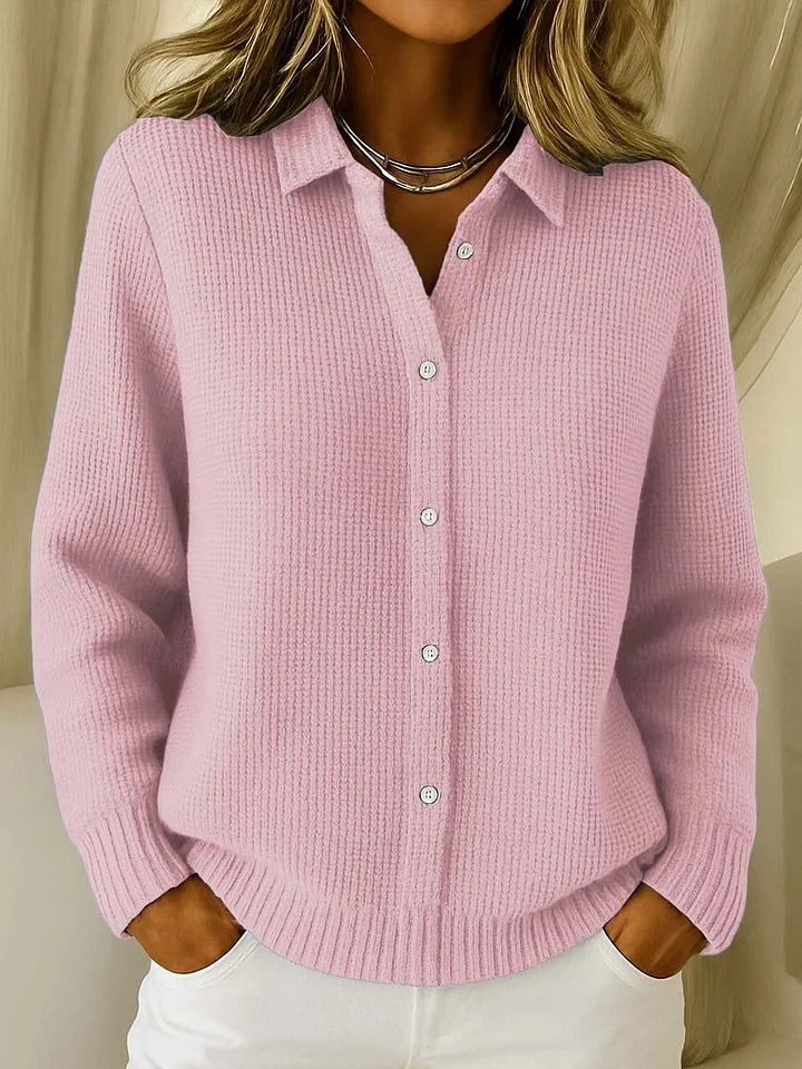 Isla – Cardigan Col Chemise Confortable