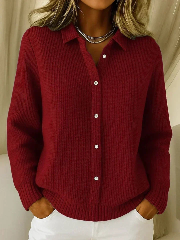 Isla – Cardigan Col Chemise Confortable