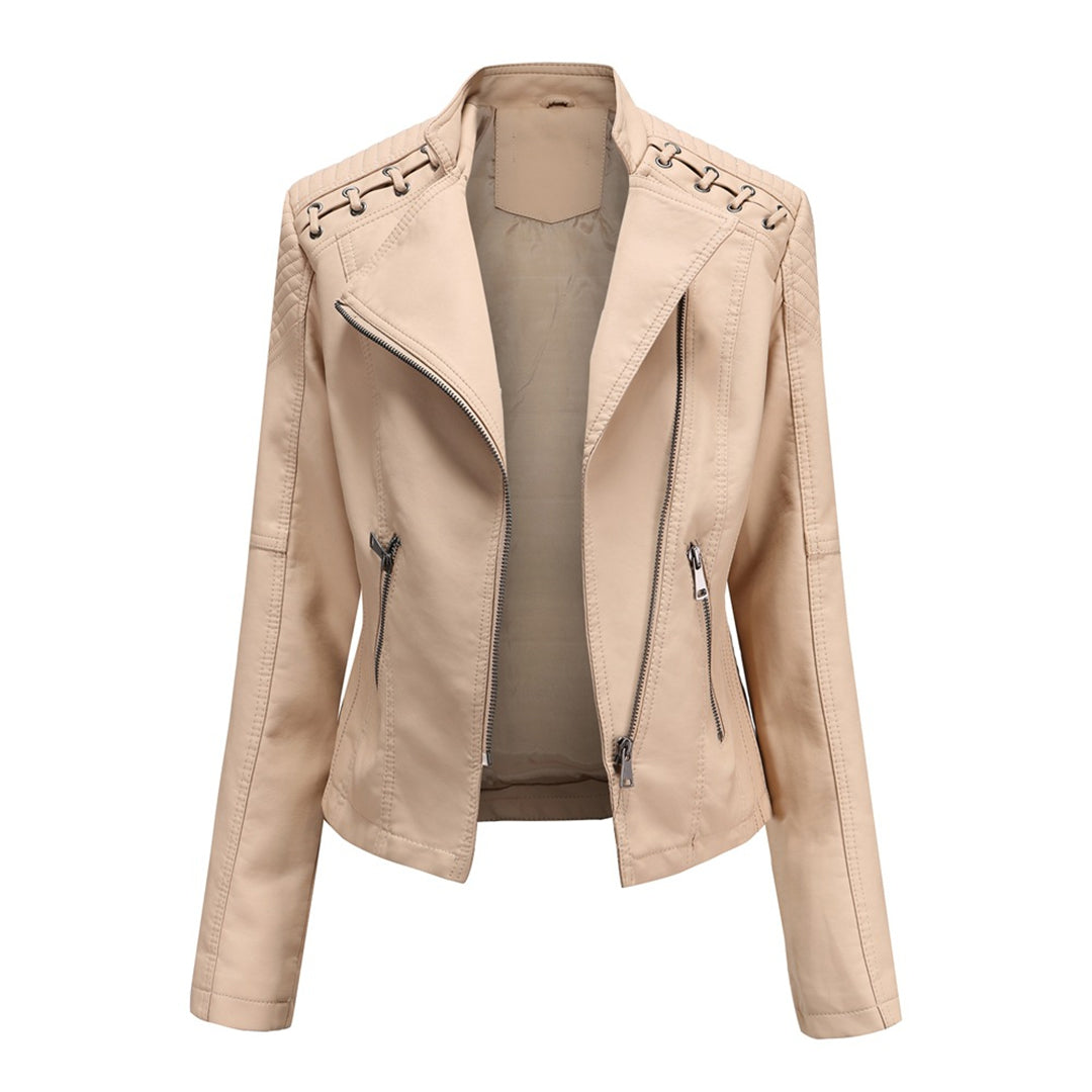 Marguerite™ – Asymmetrical Grommet Moto Jacket