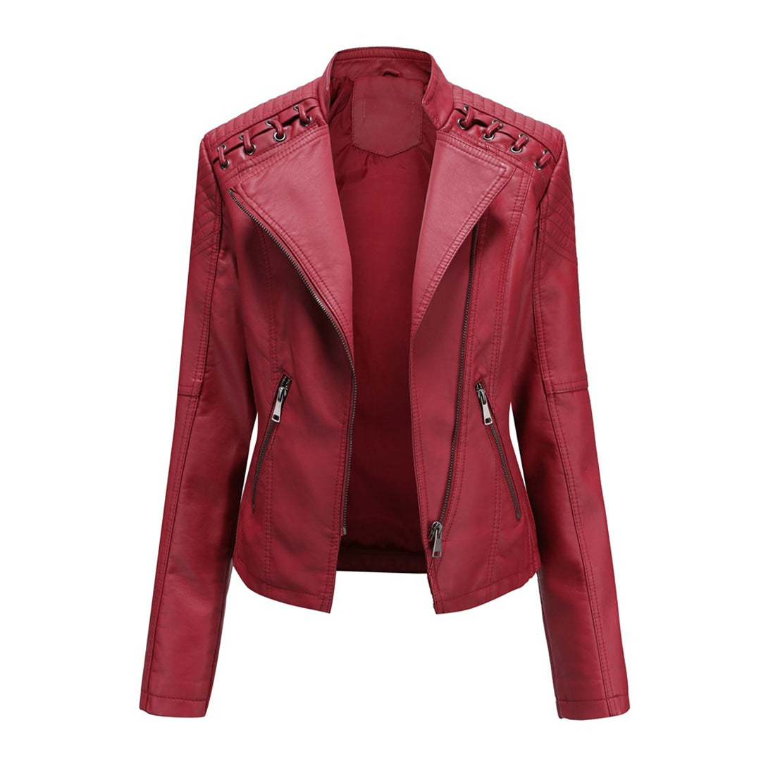 Marguerite™ – Asymmetrical Grommet Moto Jacket