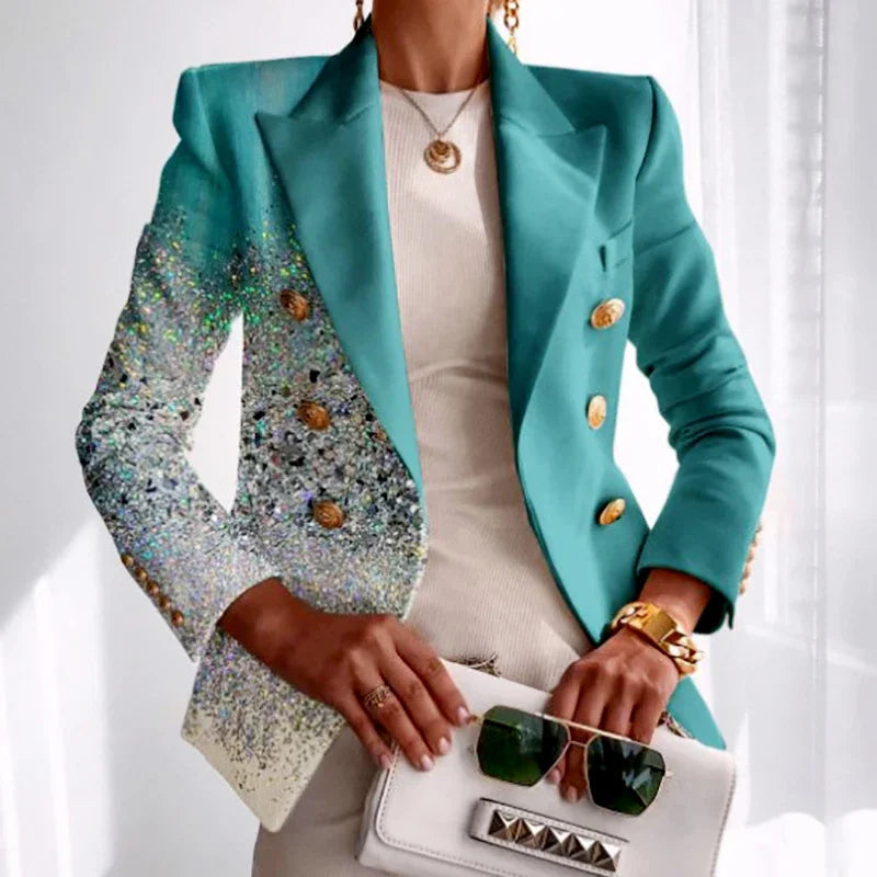 Marchesa – Ombré Brushstroke Jacket