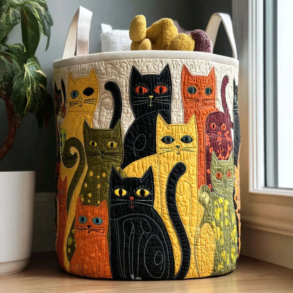 Hand-Quilted Basket l