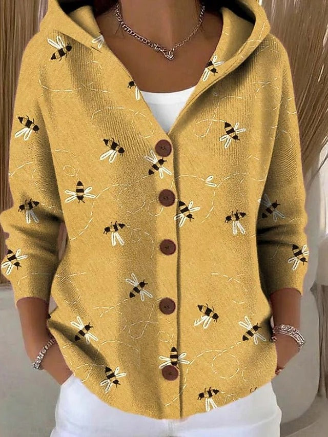 Mosaic – Artisan Print Hooded Cardigan
