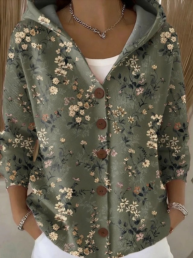Mosaic – Artisan Print Hooded Cardigan