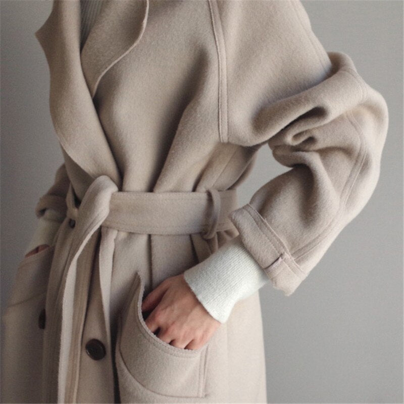 Eleanor – Longline Double-Breasted Coat