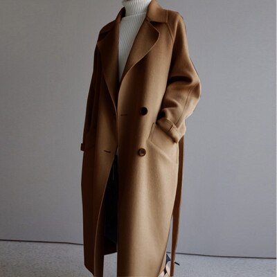 Eleanor – Longline Double-Breasted Coat