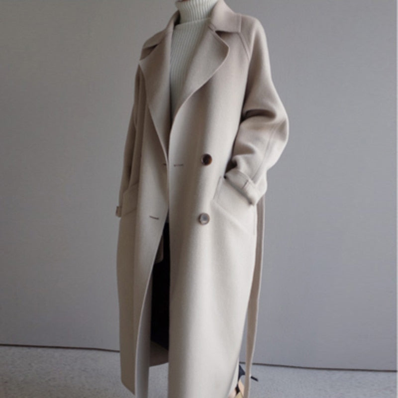 Eleanor – Longline Double-Breasted Coat