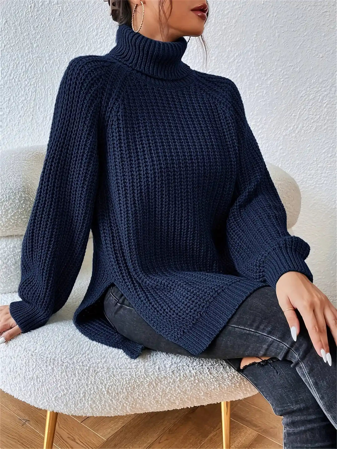 Sienna – Ribbed Turtleneck Sweater