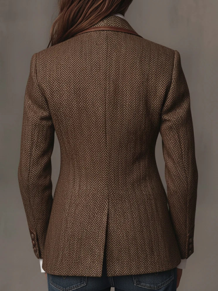 Wynnifred – Tweed Paisley Statement Blazer