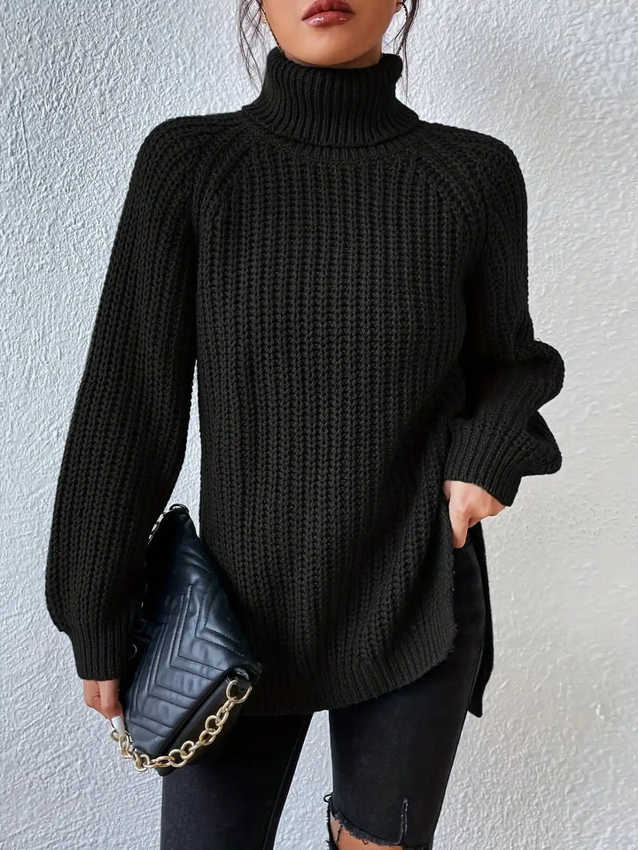 Sienna – Ribbed Turtleneck Sweater