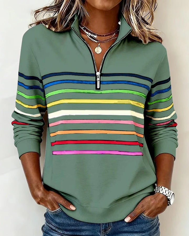 Maggie – Casual Multicolor Stripe Pullover