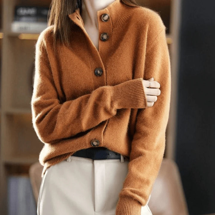 Annie – Cashmere Collared Cardigan