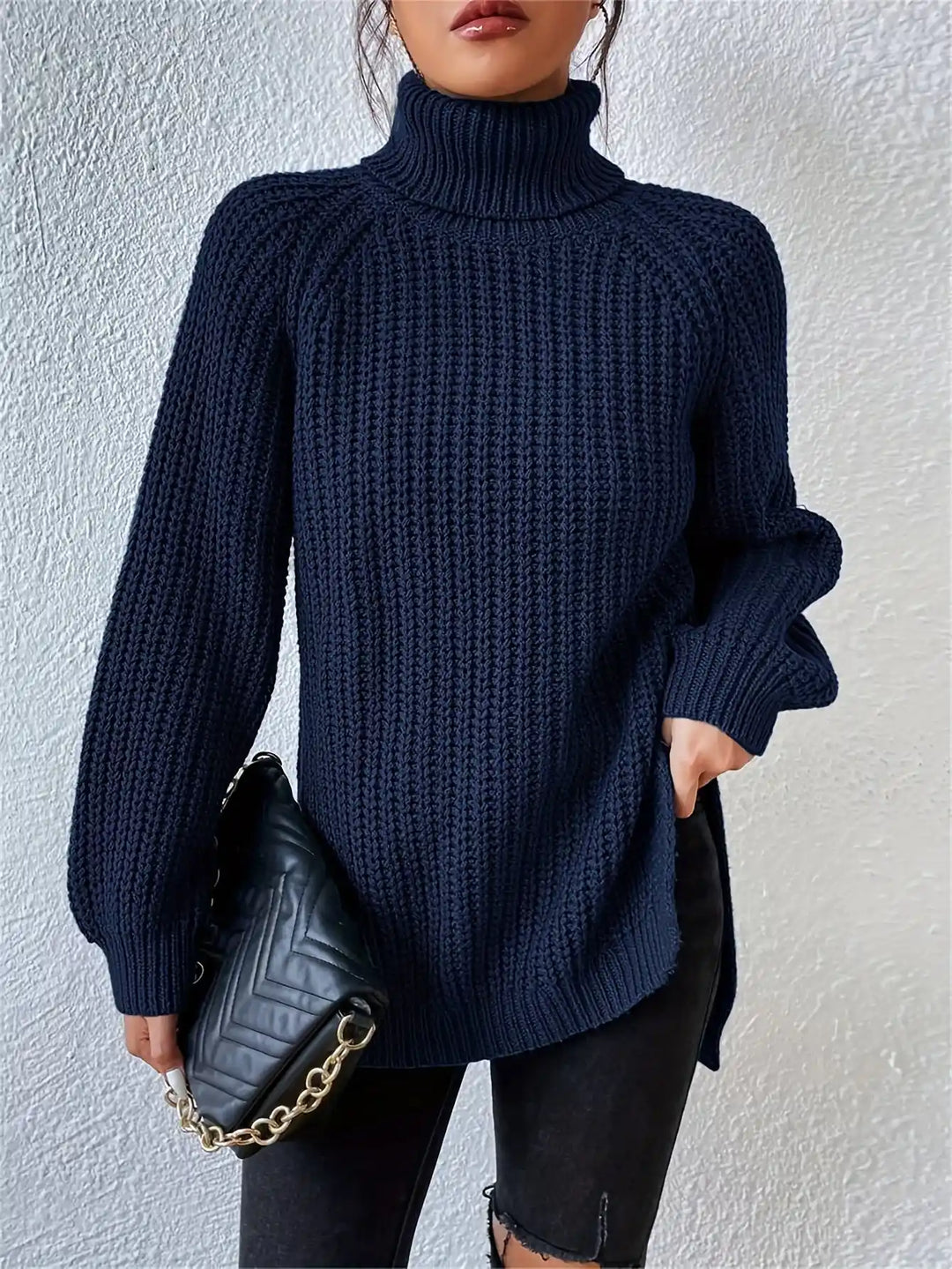 Sienna – Ribbed Turtleneck Sweater