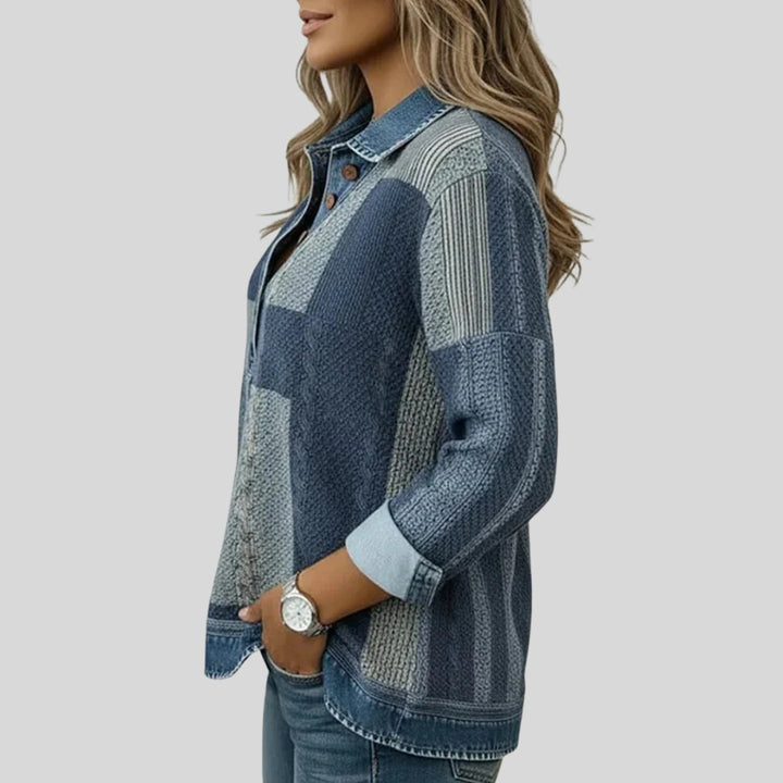Meridell - Colorblock Print Sweatshirt
