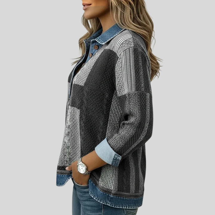 Meridell - Colorblock Print Sweatshirt