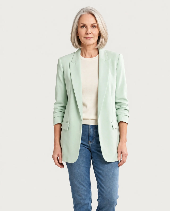 Delphine – Oversized Open-Front Blazer