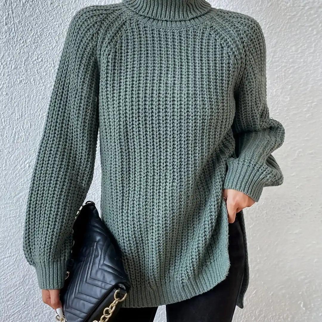 Sienna – Ribbed Turtleneck Sweater