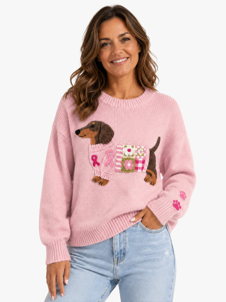 Marlowe – Cozy Dog-Motif Sweater