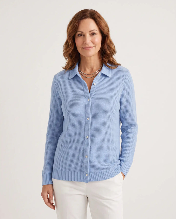 Isla – Cardigan Col Chemise Confortable