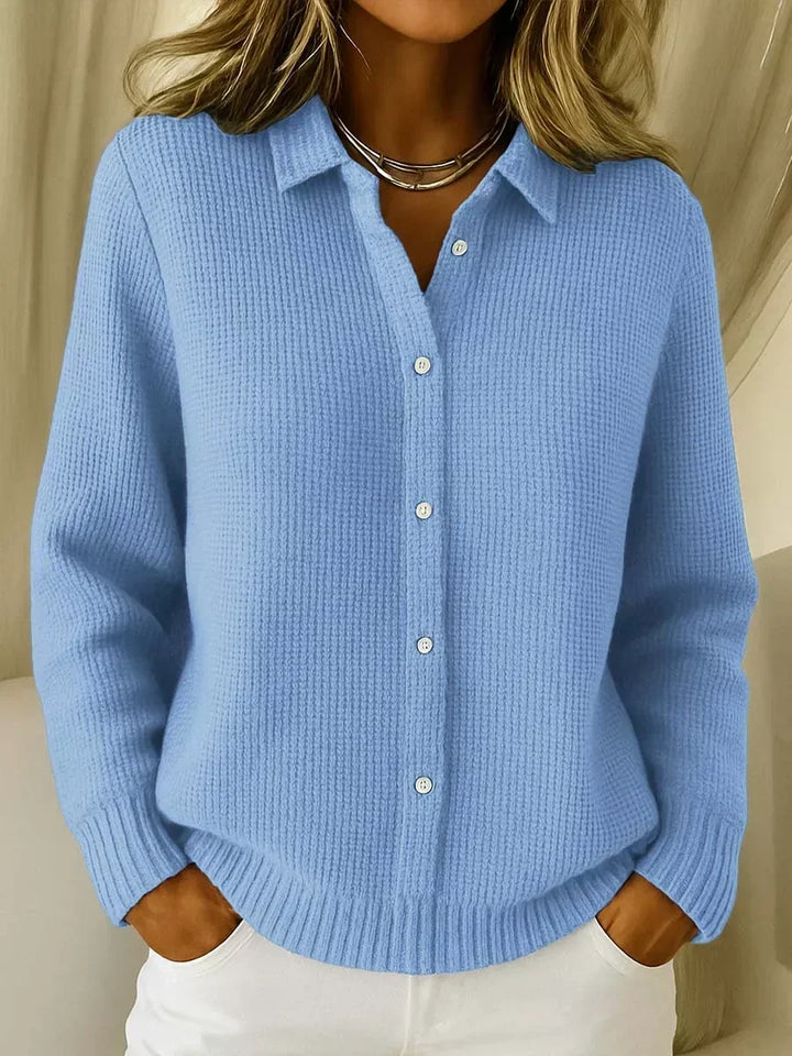 Isla – Cardigan Col Chemise Confortable