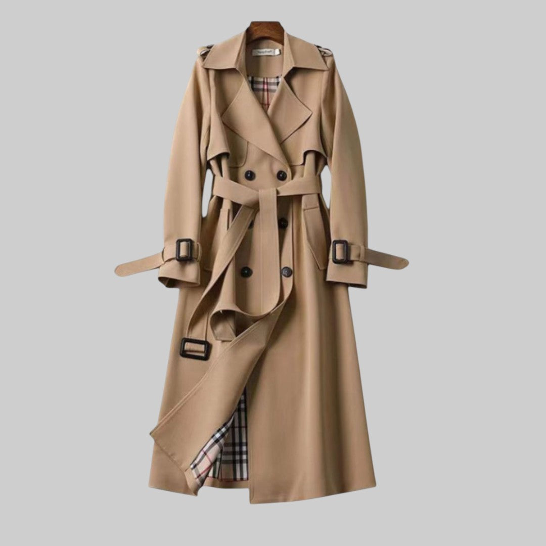 Isabeau – Belted Double-Breasted Trench