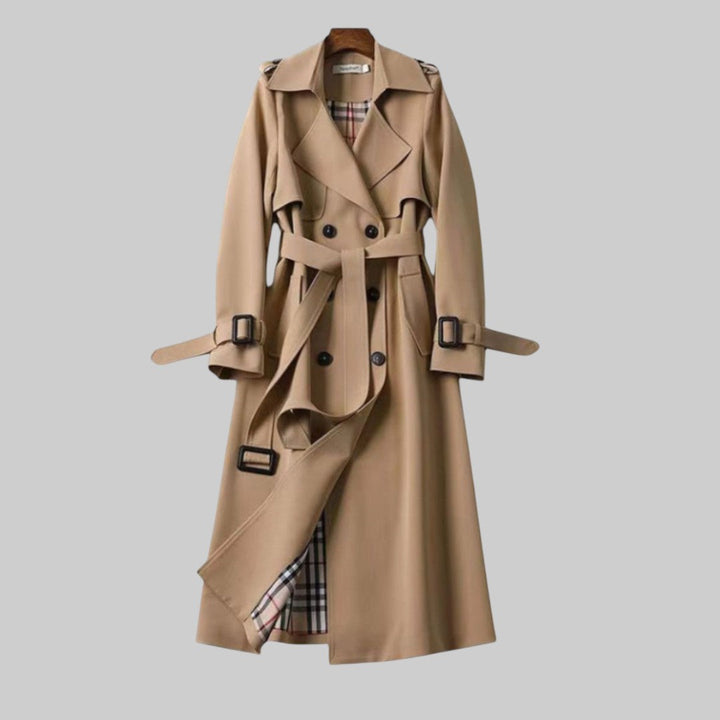 Isabeau – Belted Double-Breasted Trench