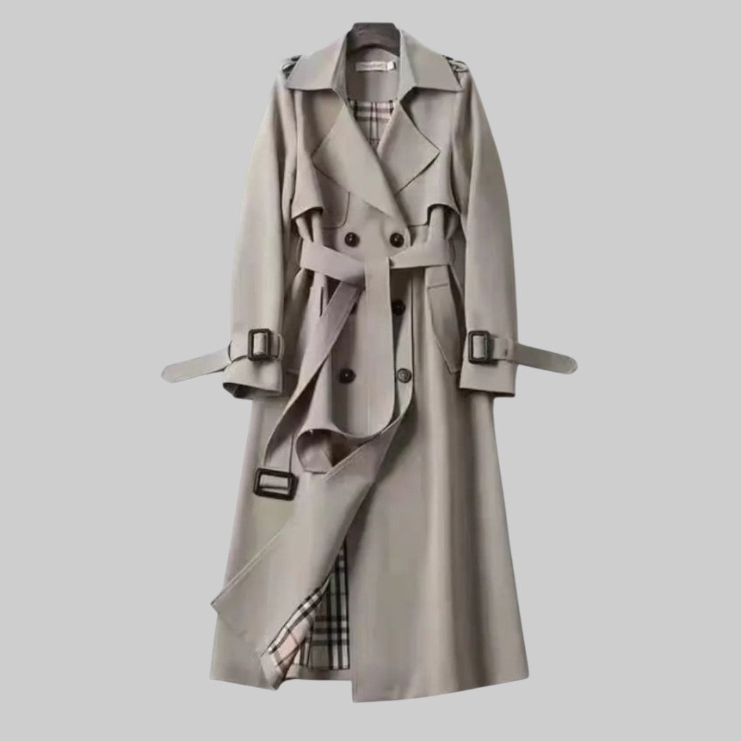 Isabeau – Belted Double-Breasted Trench