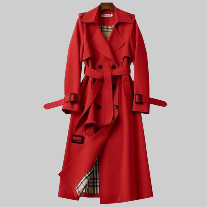 Isabeau – Belted Double-Breasted Trench
