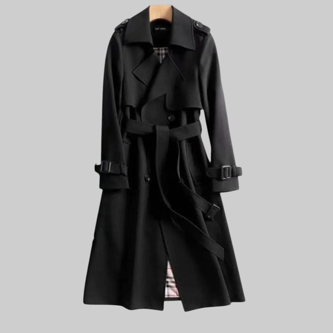 Isabeau – Belted Double-Breasted Trench