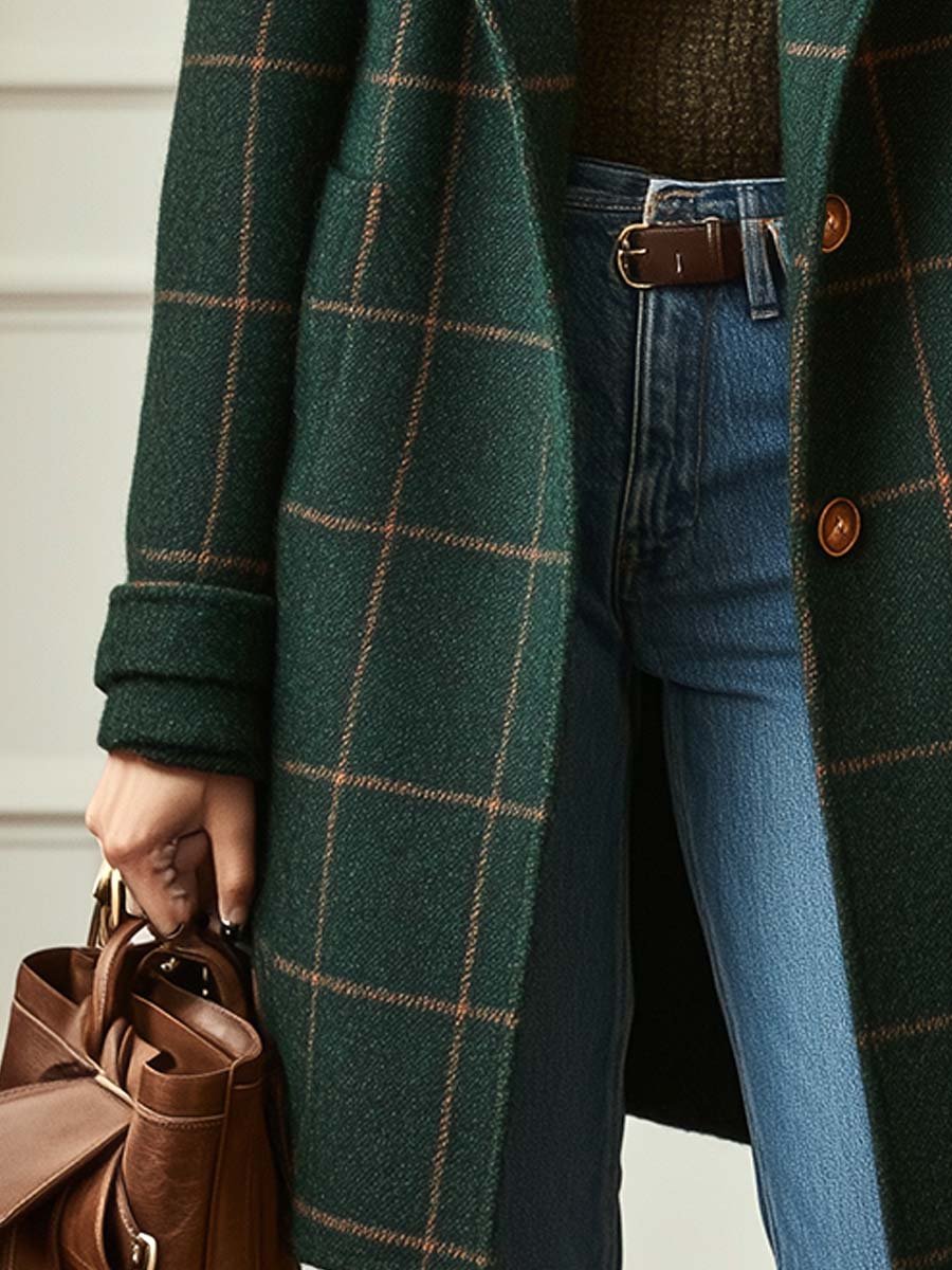 Jennifer - Wool Check Coat