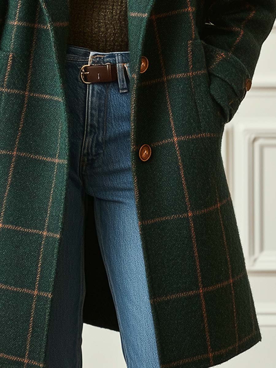 Jennifer - Wool Check Coat