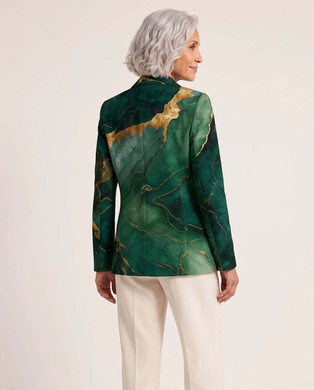 Seraphina – Gilded Marble Blazer - back